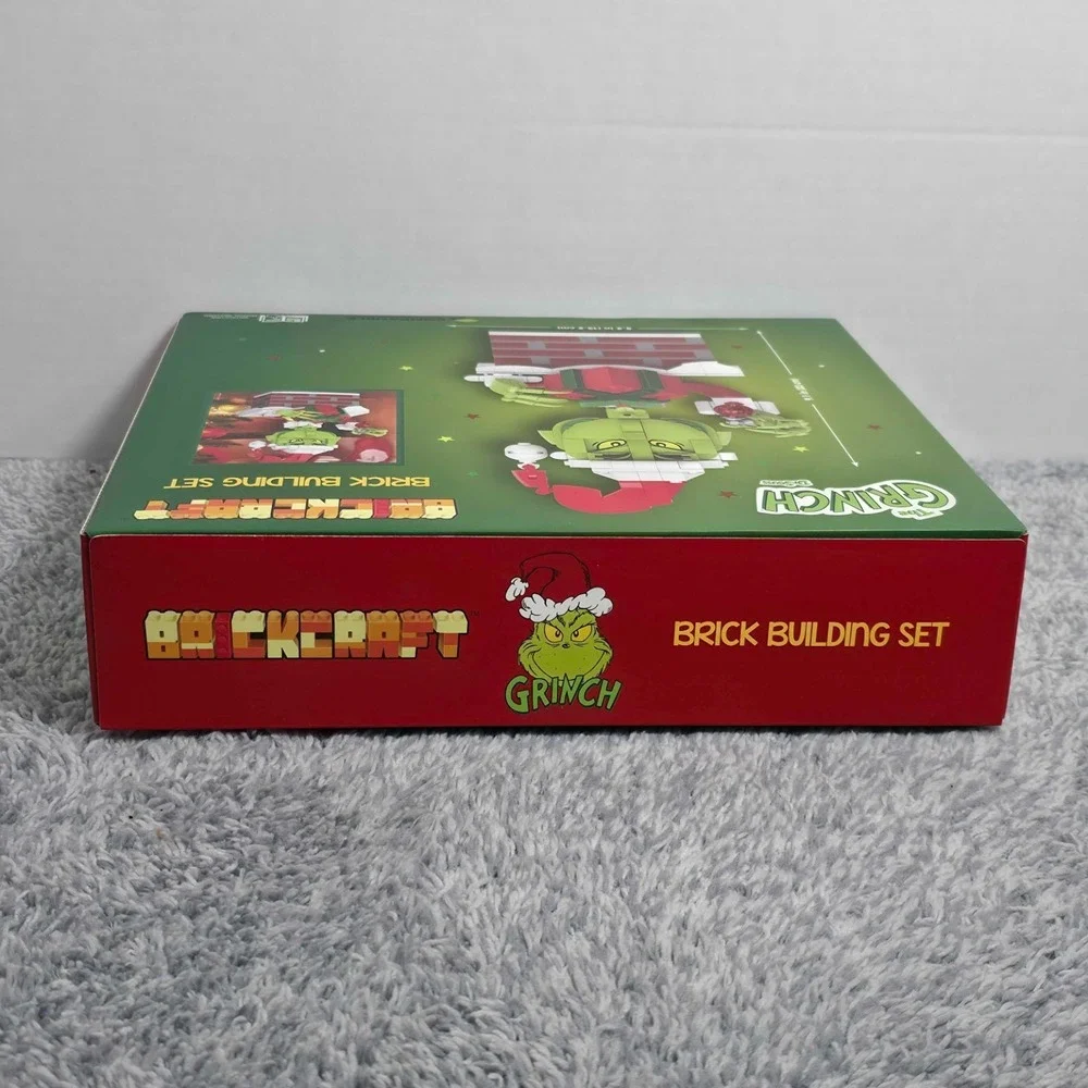 Dr Seuss The Grinch Up The Chimney 504 pc Brick Building Toy Set Brickcraft XMAS